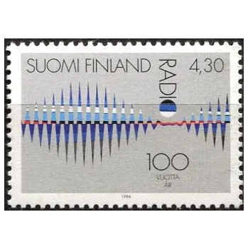 Poštovní známka Posti Finland (1996) MiNr. 1345 ** - Finsko - 100 let rozhlasu (1995)