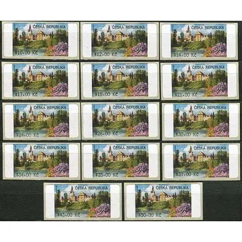 Poštovní známka Česká pošta (2008) AU 4-1 ** - Průhonice 14 ks (10-50,-Kč)