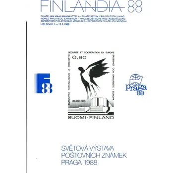 Poštovní známka Českosloveská pošta (1988) Pamětní list Finlandia 88 - Praga 88