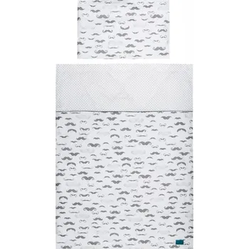 Povlečení Belisima Little Man šedé 100 x 135, 40 x 60 cm zip