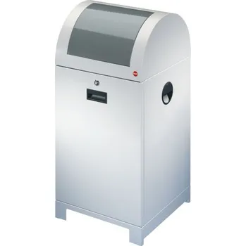 Venkovní odpadkový koš Hailo ProfiLine WSB 40 litrů s úchytem plast. pytlů