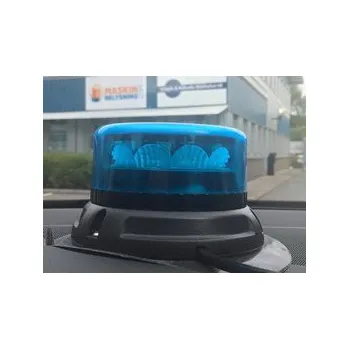 Maják PROFI LED maják 12-24V 12x3W modrý magnet ECE R65 133x76mm (911-C12mblu)