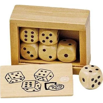 Hrací kostka Goki Hrací kostky v dřevěné krabičce