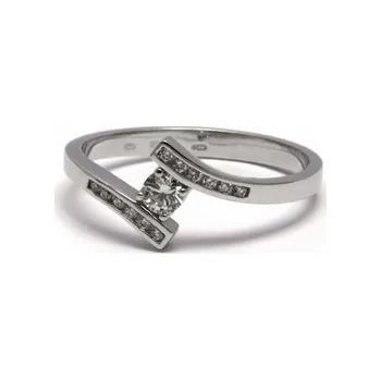 Prsten Mohutný zásnubní prsten s přírodním diamantem 585/1,91gr J-20775-12 (J-20775-12)