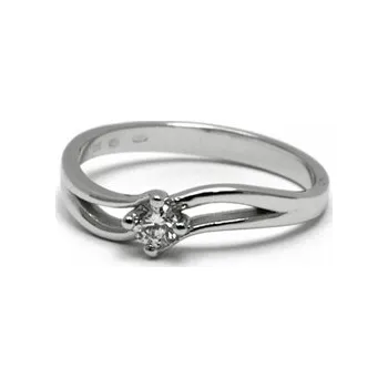 Prsten Dámský zásnubní prsten s přírodním diamantem 585/2,19 gr J-21537-12 (J-21537-12)