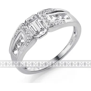 Prsten Prsten s diamantem, bílé zlato briliant, černý briliant 3861723-0-53-97 (3861723-0-53-97)