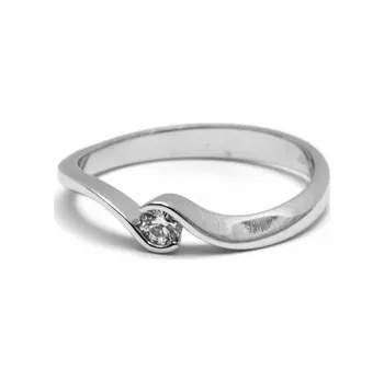 Prsten Dámský zásnubní prsten s přírodním diamantem 585/1,89 gr J-21536-13 (J-21536-13)
