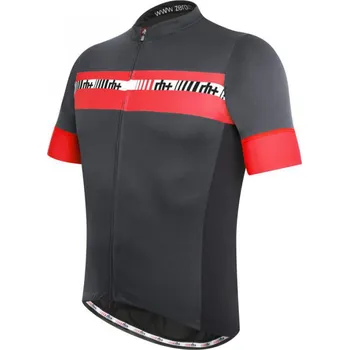 cyklistický dres Dres RH+ ACADEMY Jersey Anthracite Red Velikost: L