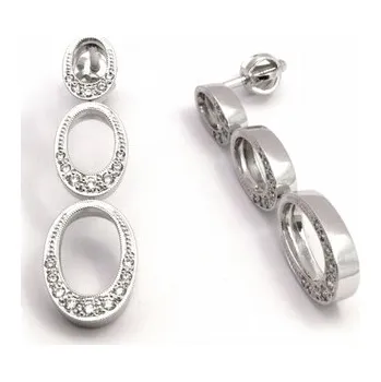 Prsten Zlaté luxusní náušnice s přírodními diamanty 585/5,03 gr J-20900-12 (J-20900-12)