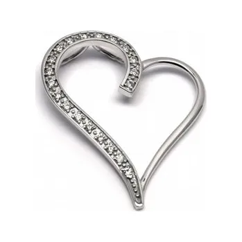 Prsten Diamantový zlatý přívěsek s pravými diamanty 585/1,93 gr J-20691-12 (J-20691-12)