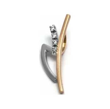 Prsten Diamantový zlatý přívěsek s pravými diamanty 585/0,81 gr J-20452-11 (J-20452-11)