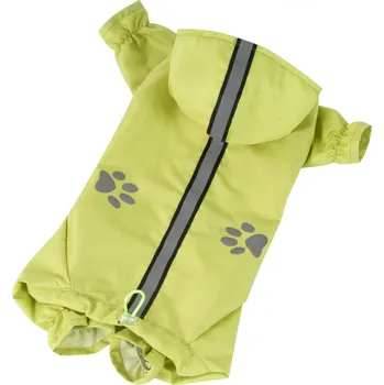 Obleček pro psa Kombinéza lehká šusťáková reflex - limetková XS