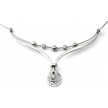 Prsten Zlatý diamantový náhrdelník s přírodními diamanty 585/9,09gr J-20496-11 (J-20496-11)