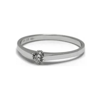 Prsten Dámský zásnubní prsten s přírodním diamantem 585/1,23 gr J-21540-12 (J-21540-12)