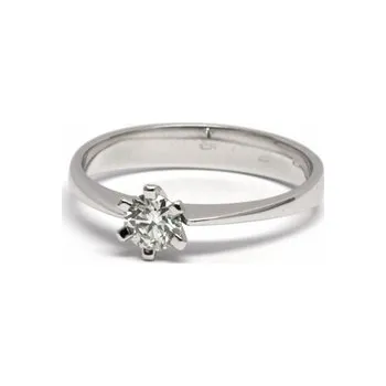 Prsten Zlatý zásnubní prsten s přírodním diamantem 585/2,20 gr J-20677-11 (J-20677-11)