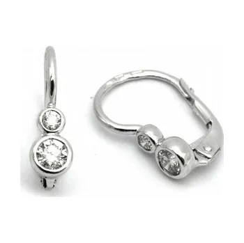 Prsten Diamantové náušnice s pravými diamanty "LUCKY" 585/1,43 gr J-20687-12 (J-20687-12)