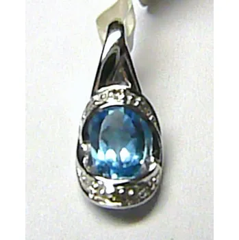 Prsten Klenoty Budín Luxusní diamantový přívěs s diamanty (6ks) a velkým modrým topazem (blue topaz) 387-0712.0.00.93 (Klenoty Budín Luxusní diamantový přívěs s diamanty (6ks) a velkým modrým topazem (blue topaz) 387-0712.0.00.93)
