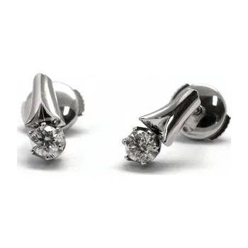 Prsten Diamantové náušnice s přírodními pravými diamanty 585/2,71 gr J-21166-12 (J-21166-12)