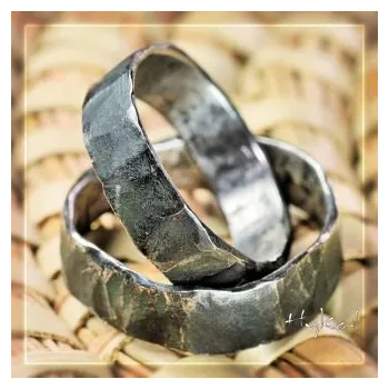 Prsten Snubní prsteny kovaná nerezová ocel – Draill (Snubní prsteny kovaná nerezová ocel - Draill)