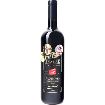 Víno Vinné sklepy Skalák Frankovka 2006 pozdní sběr BARRIQUE 0,75 L polosuché čevené víno