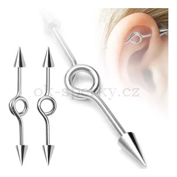 Piercing Piercing do ucha z chirurgické oceli BSP62 (Piercing do ucha BSP62)