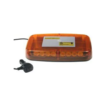 Maják Rampa oranžová, 24LEDx1W, magnet, 12-24V, 280mm, ECE R10 (kf13m)