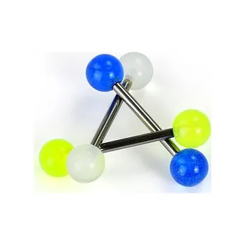 Piercing Piercing do jazyka z chirurgické oceli T23BG (Piercing do jazyka T23BG)