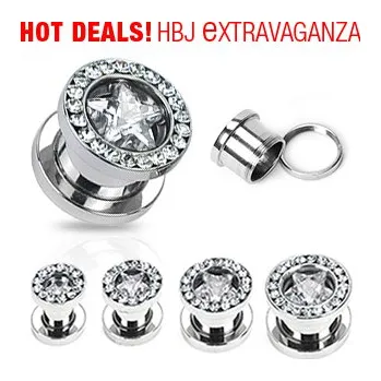 Piercing Tunel z chirurgické oceli E-PSSCR07 (Tunel z chirurgické oceli E-PSSCR07)