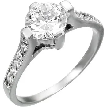 Prsten Prsten chirurgická ocel s kamínky LZRC018