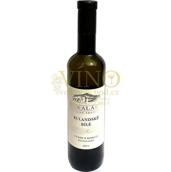 Víno Vinné sklepy Skalák Rulandské bílé 2011 výběr z bobulí 0,5 L polosladké bílé víno