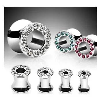 Piercing Tunel z chirurgické oceli PFT043 (Tunel z chirurgické oceli se zahnutými okraji PFT043)