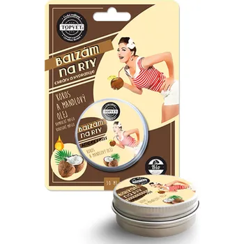 Péče o rty Topvet kokos a mandlový olej balzám na rty 30 ml