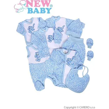 Kojenecká souprava New Baby 9-dílná souprava do porodnice Leopardík Modrá 50
