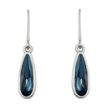 Náušnice Náušnice Rain Drop Denim Blue (MADE WITH SWAROVSKI® ELEMENTS - náušnice)