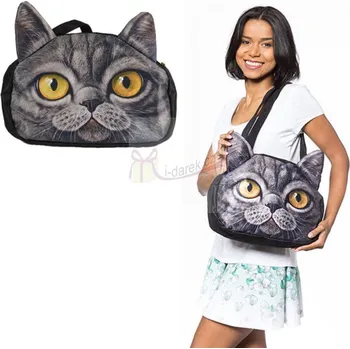 Žertovný předmět Originální kabelka kočka - Černá