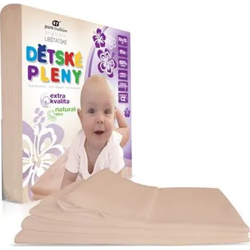 látková plena Libštátské pleny extra kvalita Natural 70 x 70 cm 10 ks