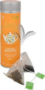 Čaj English Tea Shop Černý čaj se zázvorem a broskví - plechovka s 15 bioodbouratelnými pyramidkami