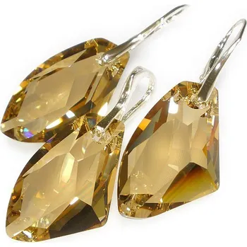 Souprava šperků Stříbrná souprava Galactic Golden Shadow (Dámská stříbrná souprava šperků)