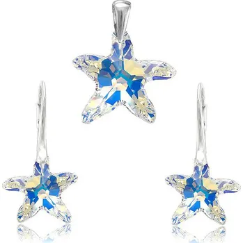 Souprava šperků Stříbrná sada Starfish AB (Dámská stříbrná souprava šperků)