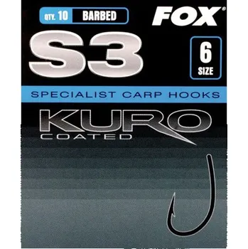 Rybářský háček Fox International Fox rybářské háčky Kuro S3 Velikost: 4B