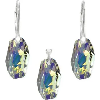 Souprava šperků Stříbrná souprava Meteor AB (Dámská stříbrná souprava šperků)