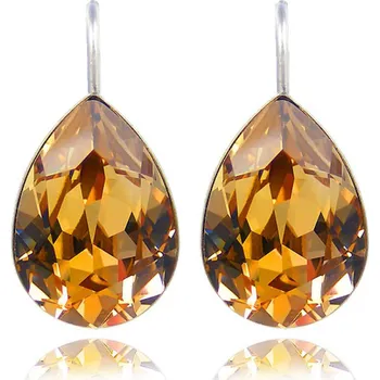 Náušnice Náušnice Pear Metallic Sunshine (MADE WITH SWAROVSKI® ELEMENTS - náušnice)