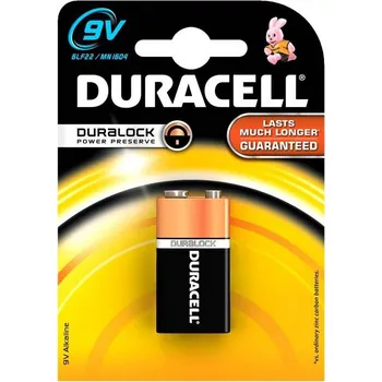 Článková baterie Duracel Baterie alkalická Duracell BASIC 9V 1604 K1