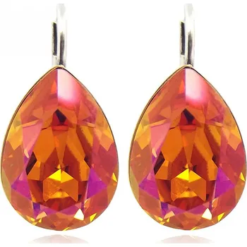 Náušnice Náušnice Pear Astral Pink (MADE WITH SWAROVSKI® ELEMENTS - náušnice)