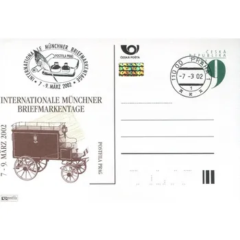 Poštovní známka Česká pošta (2002) CDV 64 O - P 76 - Münchner 2002 - razítko