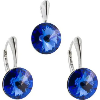 Souprava šperků Lafira stříbrná sada šperků Rivoli Sapphire 1006