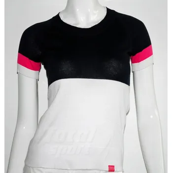 Dámské tričko Armani Tričko Maglie EA7 modré/bílé dámské XS