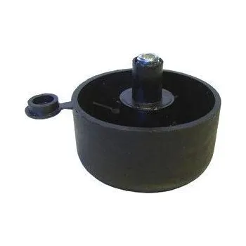 Nábytkové kování Stavitelný kluzák, průměr 50x27, černý