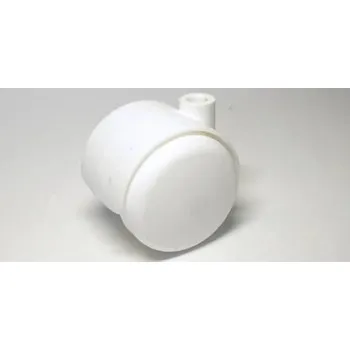 Nábytkové kolečko, čep typu A, celoplastové, průměr 50, bílé, díra 8mm