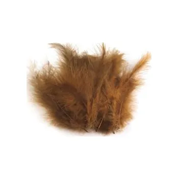 Peříčka 20 ks hnědá